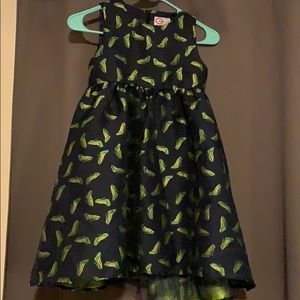 Little girl high heel dress